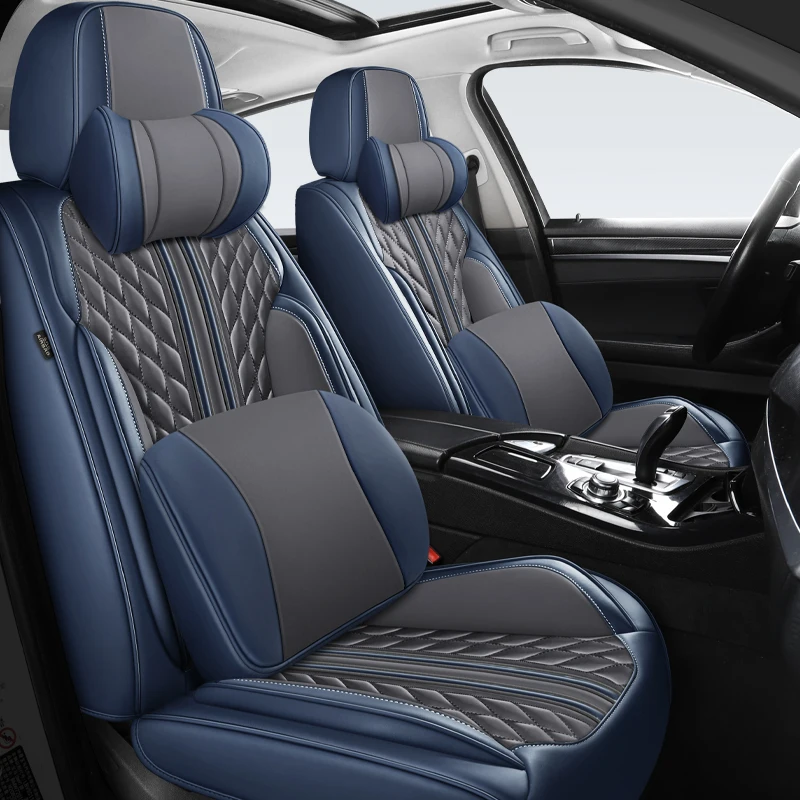 Plné kožené pokrývky univerzálnych autosedačiek pre Mitsubishi Eclipse Cross Haval Jolion H6 Audi A5 Sportback Seat Leon Accessories