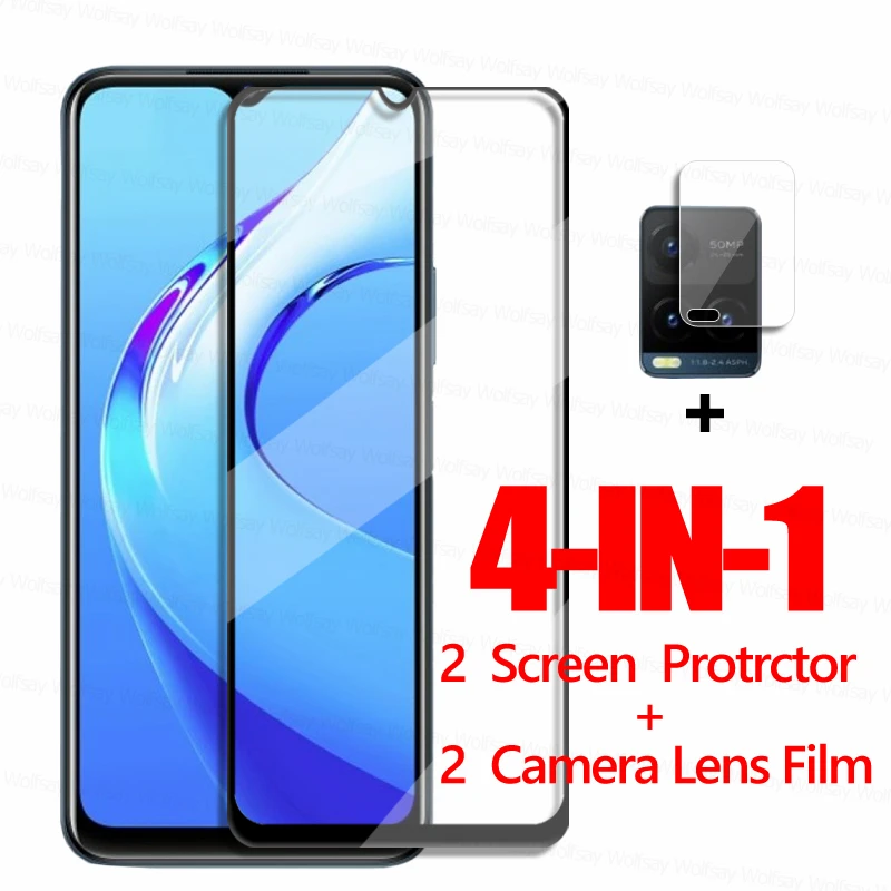 Plné lepiace sklo pre Vivo Y21T Glass Vivo Y20T Screen Screen Protector Temperované sklo Vivo Y20T Y21S Y30 Y12S Y21 Y31 Y51 Y33S Y53S Y72