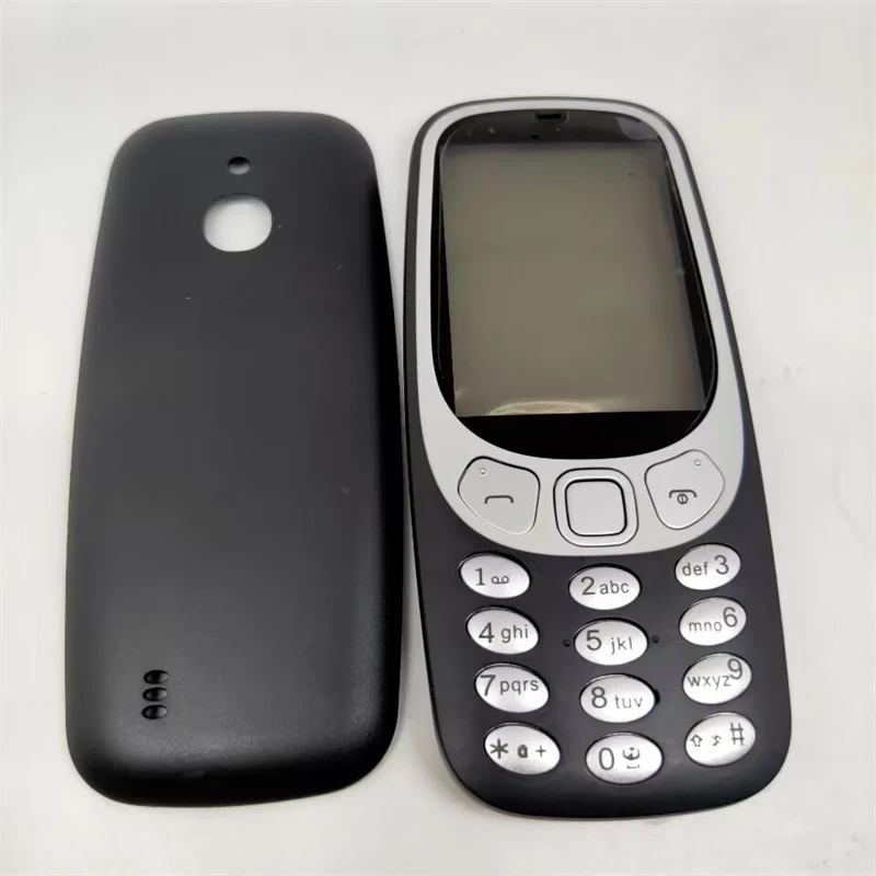 Plné puzdro pre Nokia 3310 (verzia 4G) čelný rámec +kryt zadného krytu batérie +logo