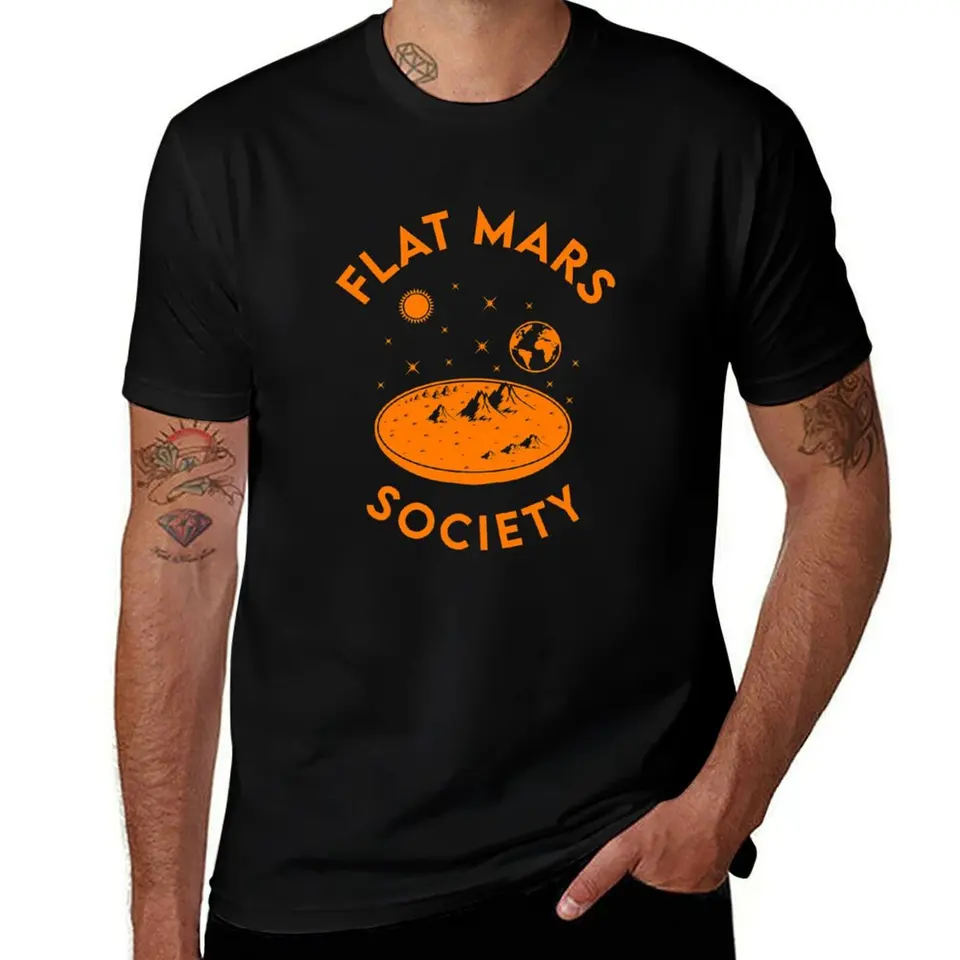 Ploché Mars Society Tričko Estetické oblečenie pre mužov