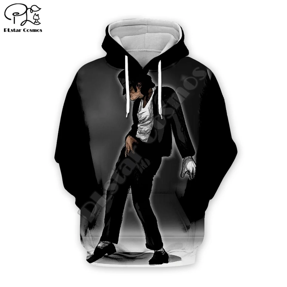 PLSTAR COSMOS Pop King King Michael Jackson Casual Streetwear Pullover Farebný 3Dprint Zipper/mikiny/mikina/bunda/Men ženy S1