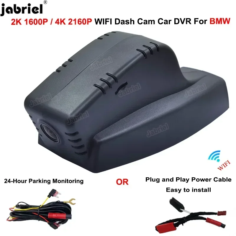 Plug and Play 4K 2K WiFi Dashcam CAR-DVR pre BMW E60 E61 E70 E84 E90 E91 E92 E93 E81 E82 E87 E88 E65 E66 E83 E53 E71 E72 E89 E89