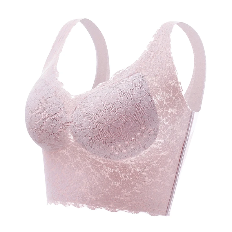 Plus veľkosť m-7xl podprsenky pre ženy bezproblémové čipky spodná bielizeň push Up Podprsenka Veľká braleta Žena Brassiere Wireless Polded Pased BH