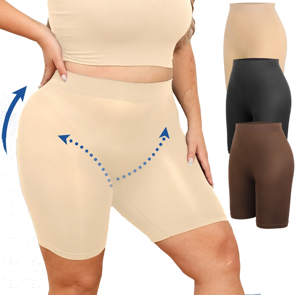 Plus veľkosť XL-4XL s vysokým pásom Shapewear Brup Control Panties pre dámsku obezitu Slimming Shapers Trainer Trainer Travers Travets