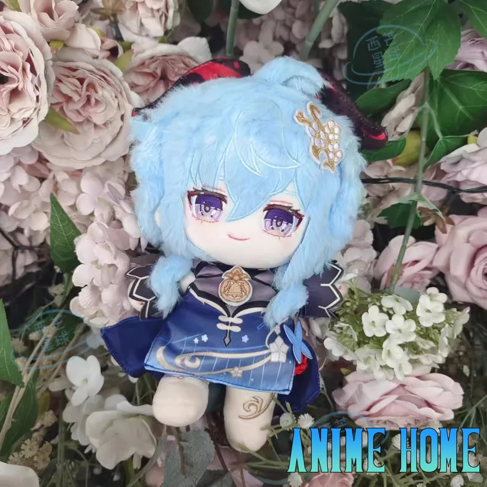 Plushie genshin dopad ganyu 20 cm hračky pre hračky pre hračky Kostýmy oblečenia hier cosplay detský darček roztomilý xm