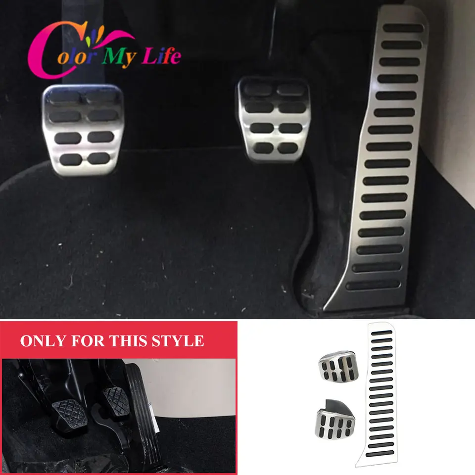 Plynové pedály z nehrdzavejúcej ocele Pedály auta pre VW Volkswagen Golf 6 Tiguan Toureg Sagitar Jetta Mk6 Sorb Superb pre Audi A3 8P
