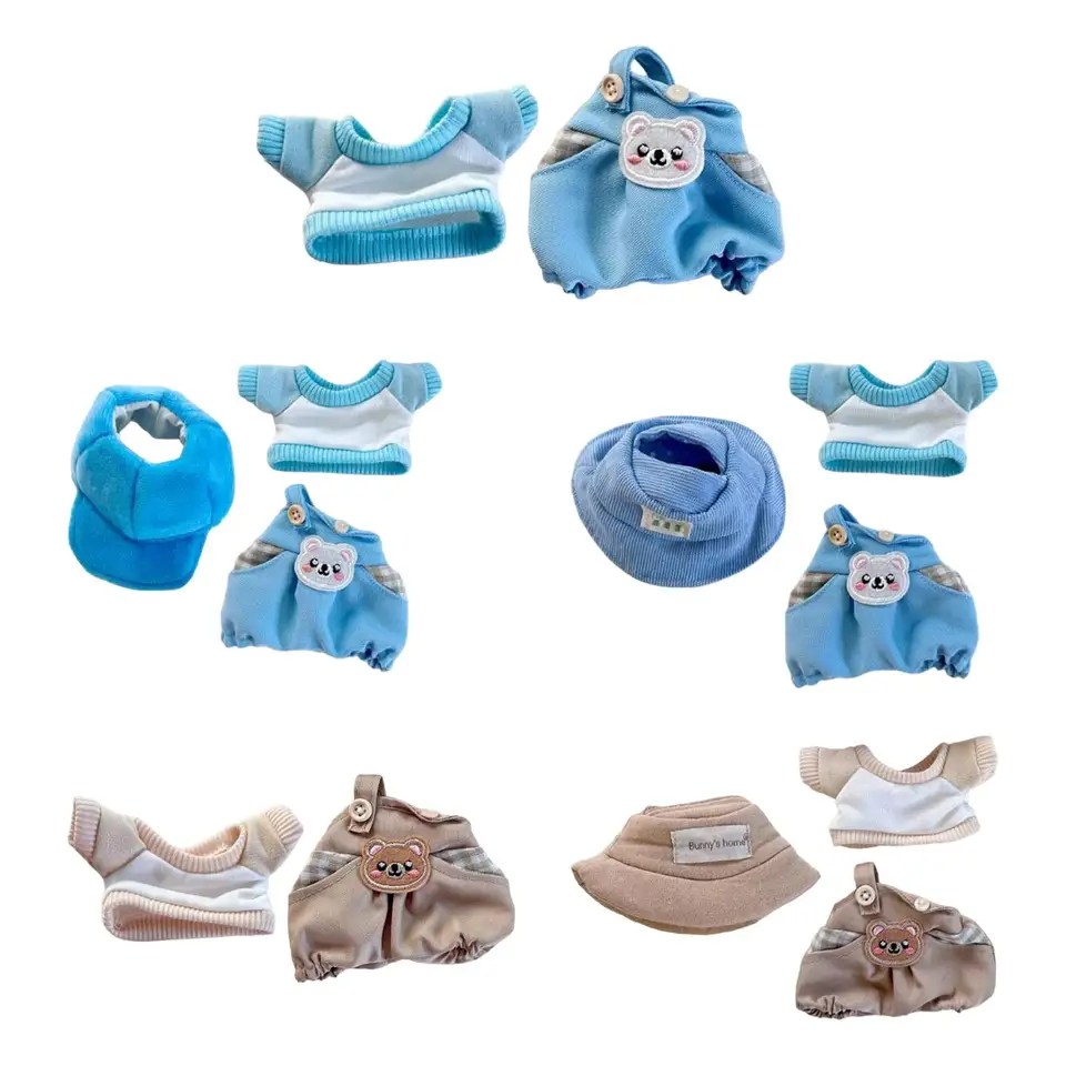 Plyšová bábika Trinky súpravy roztomilý medveď pre deti narodeniny darčekové ruky na fantázii Diy doplnky kostýmy pre bábiky pre 17 cm bábiky