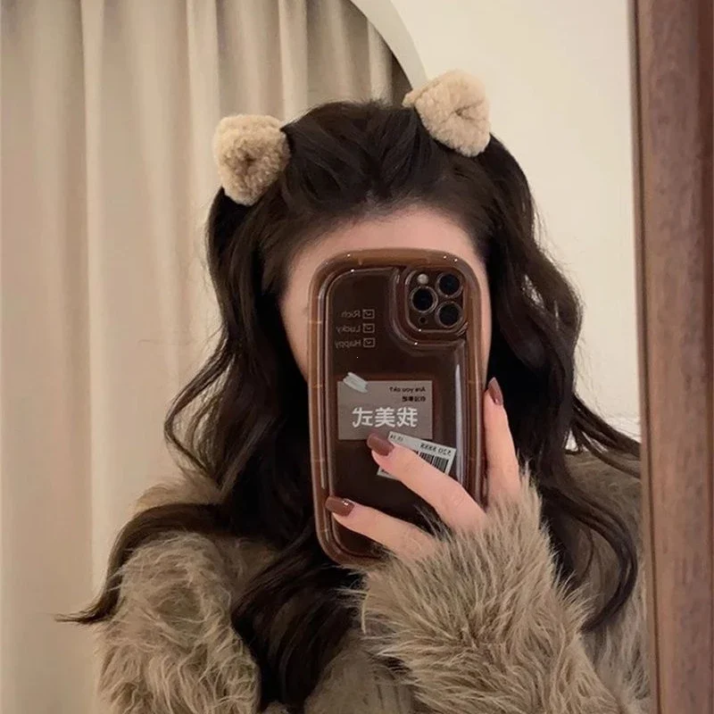 Plyšové mačacie uši treskovky vlasy pazúry dámske bočné klip Zlomené vlasy Malé uchopenie klip Sweet Cute Cute Princess Head Shark Clip