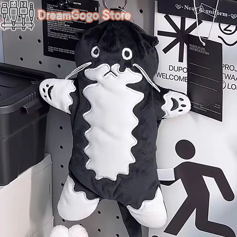 Plyšové pero puzdro krava krava mačacie úložisko taška roztomilé neutrálne kórejské kancelárske potreby kawaii tašku ceruzka Ceruzka Cencil Case Case