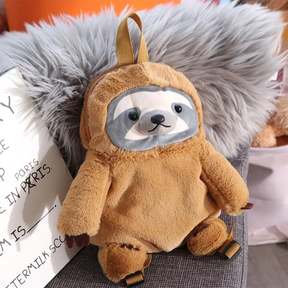 Plyšový plnený lenivý batoh plnený nadýchaný živočíšny lenivý koala