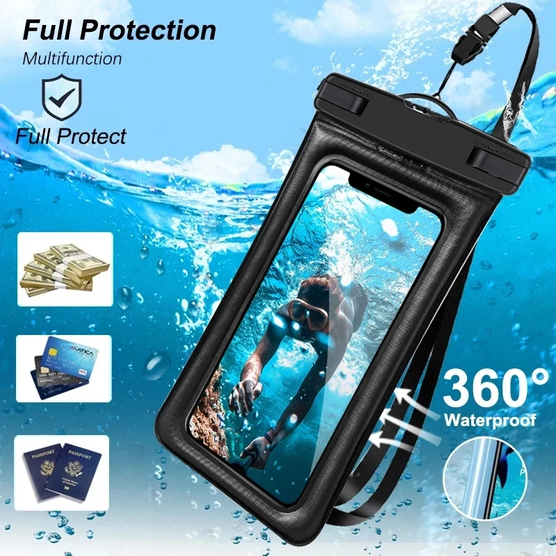 Plávajúce airbag nepremokavé plávajúce tašky pre telefón pre iPhone 11 12 13 Pro Max Samsung Xiaomi Redmi Note 11 Huawei P30 20 Lite Cover