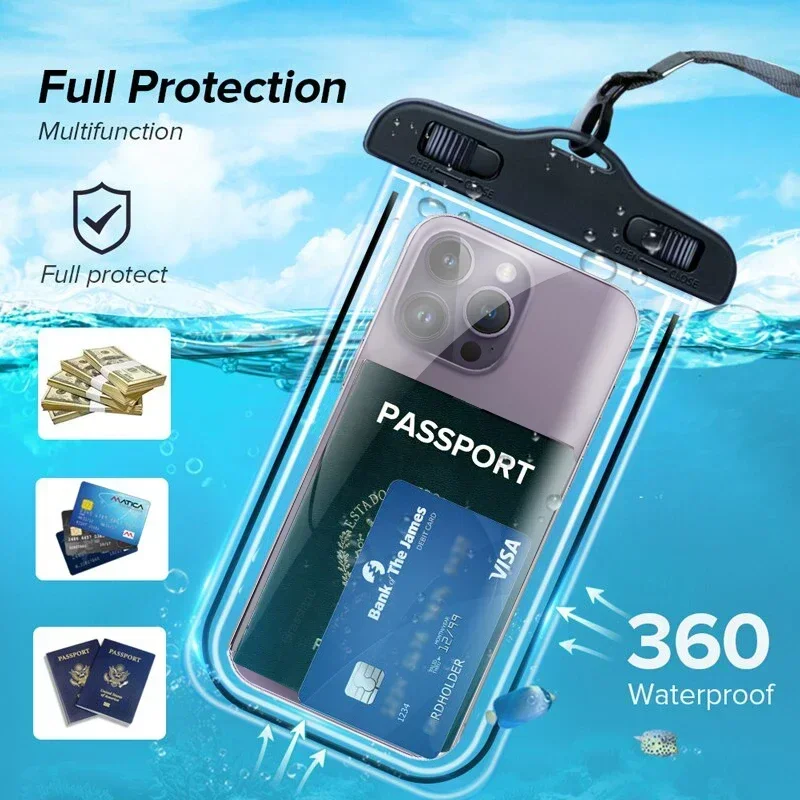 Plávajúce airbag nepremokavé plávajúce vrecko na telefón pre iPhone 11 12 13 14 Pro Max Samsung S23 S22 Xiaomi 13 Huawei P30 20 Lite Cover