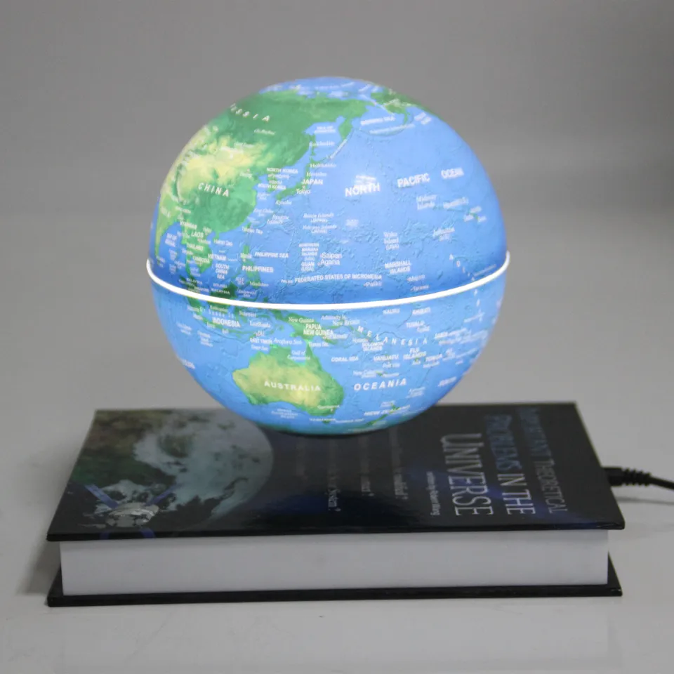 Plávajúce magnetické levitačné knihy Svar sveta Globe Rotujúci 360 stupňov Globe Home Decoration Create Birthday Vianočné darčeky