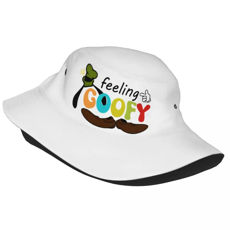 Plážová pokrývka Funny Cartoon Duck Goofy Merchandise Bucket Hats Harajuku Girls Mickey and Friends Sun Bob Hats