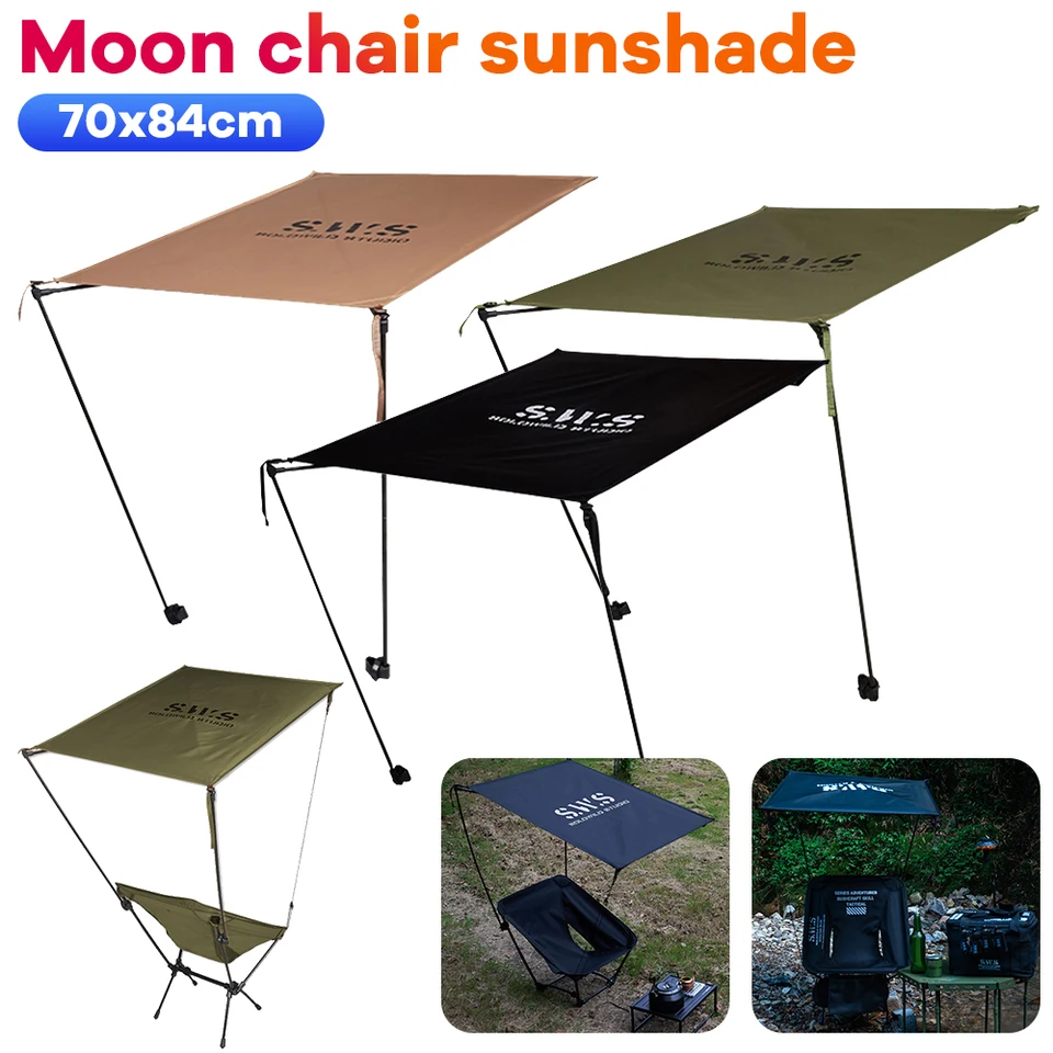 Plážová stolička Sunshade UV ochrana vonkajšieho mesiaca kresla Markíza vodotesný kemping skladací vrchlík na kempingový rybolov