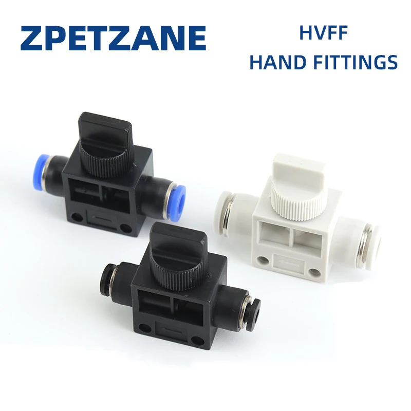 Pneumatické tvarovky HVFF Quick Connector PU plynové potrubie 4/6/8/10/12 mm rotačný ovládací ventil ručného ovládacieho ventilu Multi Špecifikácia
