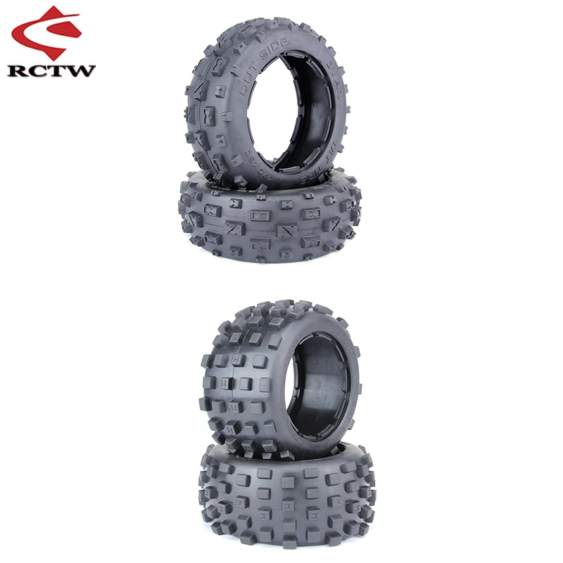 Pneumatiky predných alebo zadných pneumatík pokožky (predná veľkosť: 170x60 VEĽKOSŤ VŠETKO: 170x80) Pre 1/5 HPI Rovan Kingmotor Baja 5B RC CAR HOTY ČASŤ