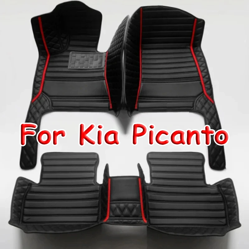 Podlaha automobilov pre kia picanto ráno Grand Eko Taxi JA 2017 ~ 2022 Nepremokavá kožená rohožka Matky Tapis Voiture Auto príslušenstvo