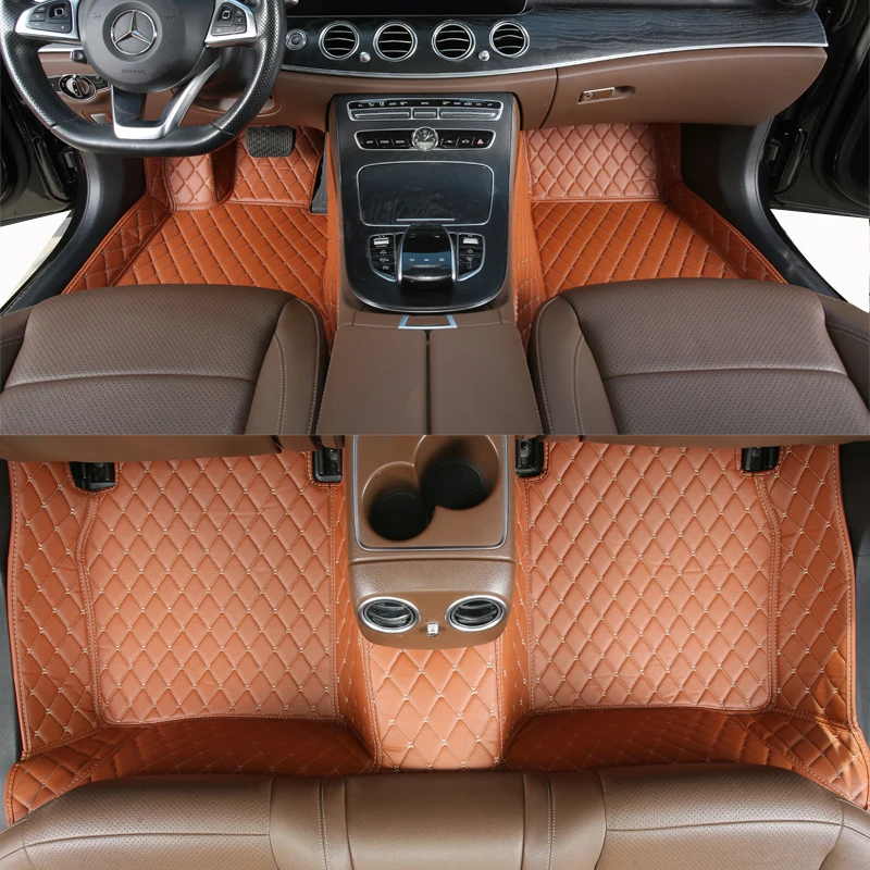 Podlaha automobilu pre Mercedes Benz W213 2016 2017 2018 2019 2020 2021 Luxusná koža Plná súprava Vysoko kvalitný interiér automobilový príslušenstvo