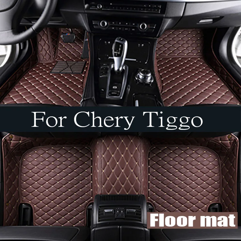 Podlahová podlaha pre Chery Tiggo 3 T11 Fl J11 DR5 MVM X33 X33S 2014 ~ 2023 2015 Foot TPE Liner Carpet Pad Vlastný kryt koberce Accessorie