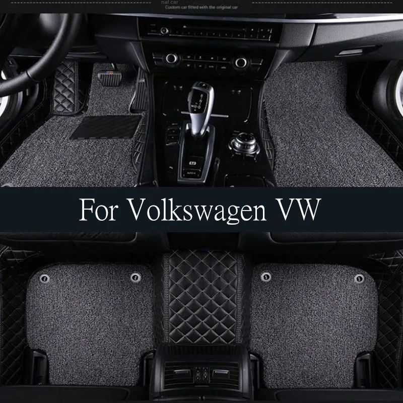 Podlahová podlaha pre Volkswagen VW Golf 6 MK6 5K 2010 ~ 2014 2011 Panel Foot Panel TPE Liner Carpet Pad Vlastný kryt koberec koberec kmeň kmeňa