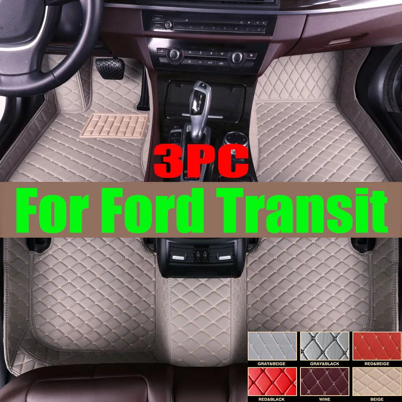Podlahová podložka pre Ford Transit Tourneo MK6 MK7 2009 ~ 2014 Panel Panel Diestky TPE Vnútorná podložka Koberec Vlastný kryt koberce Kobemie