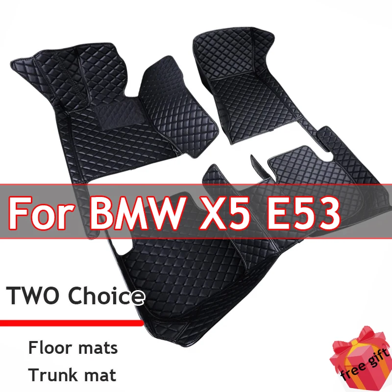 Podlahové a kufrové rohože pre BMW X5 E53 2004 2005 2006 2007 Custom Auto Foot Vanks