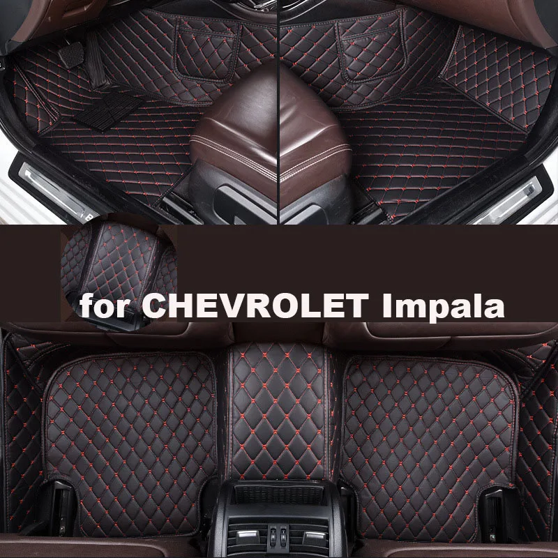Podlahové podlahy autohome pre rohože pre Chevrolet Impala 2010-2019 Ročné vylepšené verzie Foot Coche Accessories kobercedomed