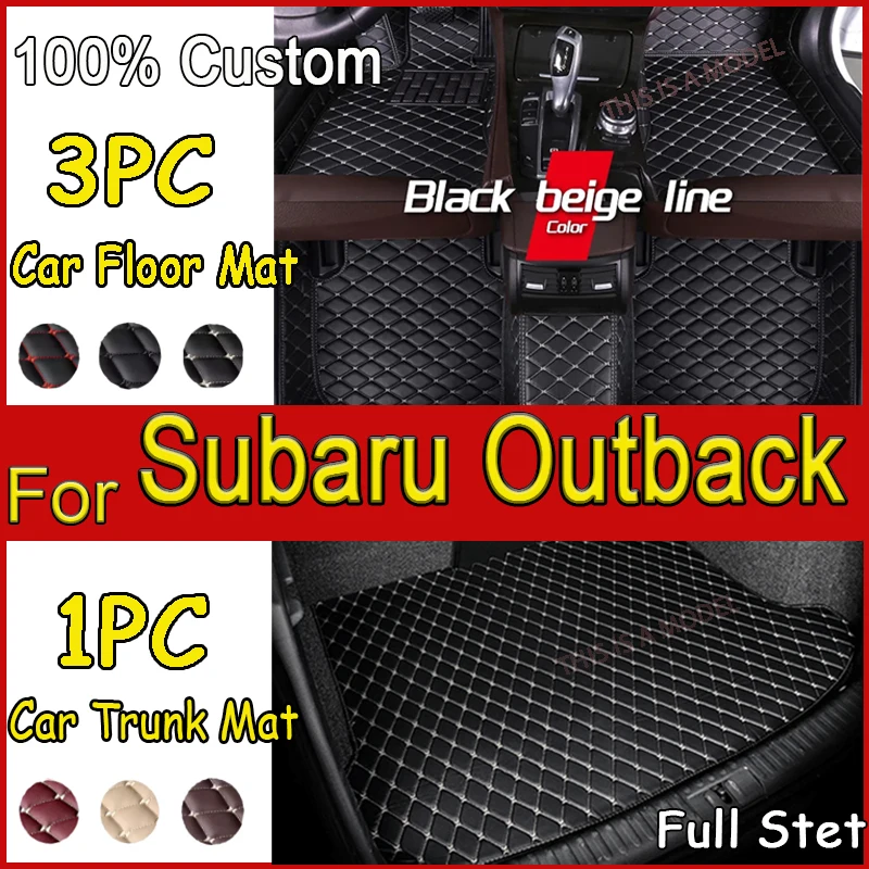 Podlahové podlahy Mats interiérové ​​koberce Styling Ochrana pre Subaru Outback 2014 2013 2011 2011 2010 2010 Automatické príslušenstvo Výmena dielov