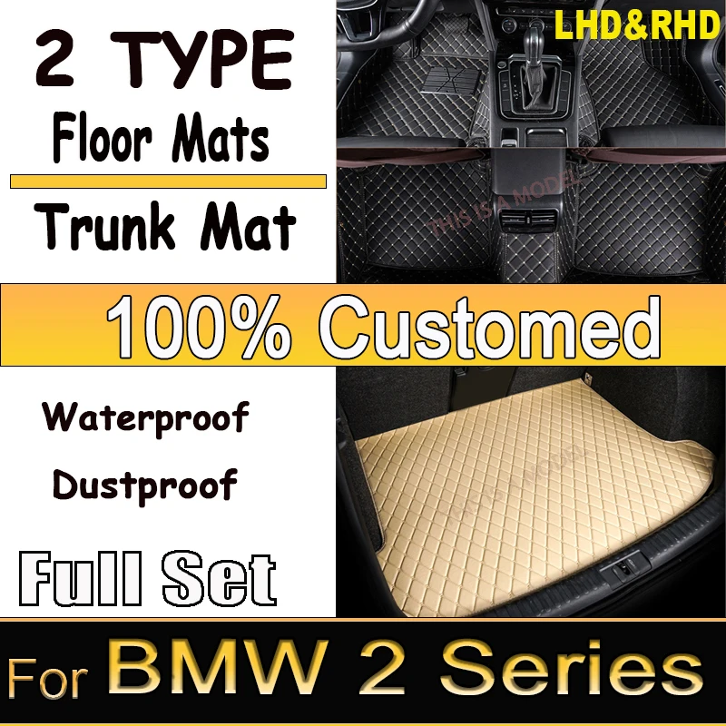 Podlahové podlahy pre bmw 2 série Gran Tourer 7-sedadlá 216i 218i 220i 225i 225xe 216d 218d 220d 2014-2020 19 18 17 16 15 Interiér