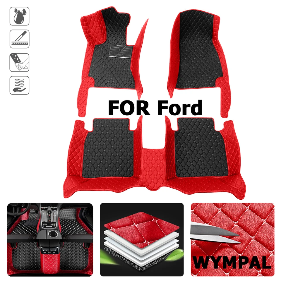 Podlahové podlahy pre Ford Ranger Mustang Ecosport F-150 Fiesta územia Únik Edge Explorer C-Max S-Max Mondeo Auto príslušenstva