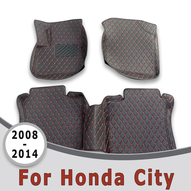 Podlahové podlahy pre Honda City 2014 2013 2013 2011 2010 2010 2009 2008 Carpets Auto interiérové ​​diely príslušenstvo výrobky automobilov automobilov