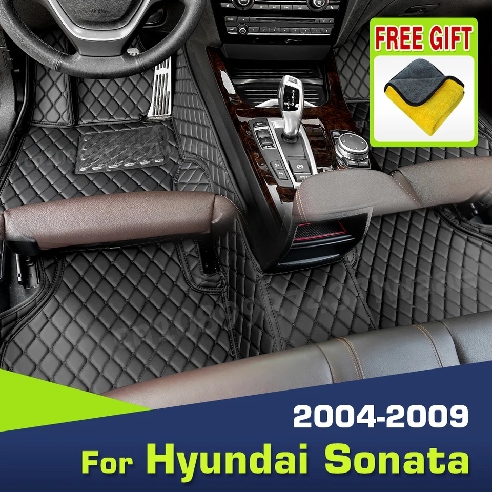 Podlahové podlahy pre Hyundai Sonata 2004 2005 2006 2007 2008 2009 Custom Auto Foot Pads Cover Cover Interior príslušenstvo