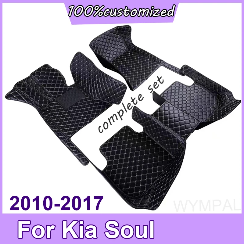 Podlahové podlahy pre Kia Soul 2010 2011 2012 2013 2014 2015 2016 2017 Custom Auto Foot Pads Cover Cover Interior Accessories