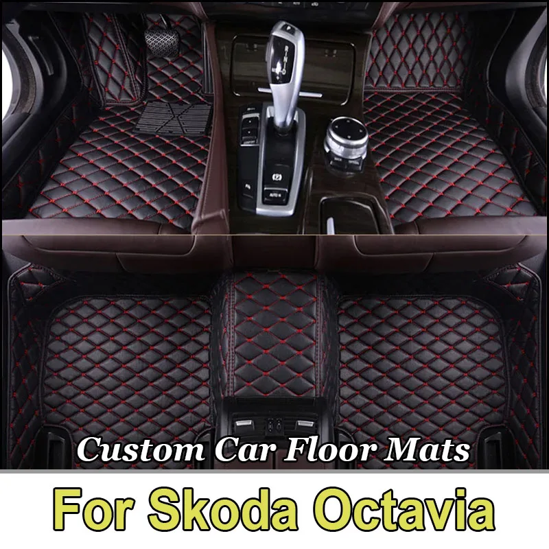 Podlahové podlahy pre podložky pre skod Octavia MK3 5E 2023 2022 2021 2020 2019 2018 2017 2016 2015 2014 2014 2013 Číslo automatické príslušenstvo koberce