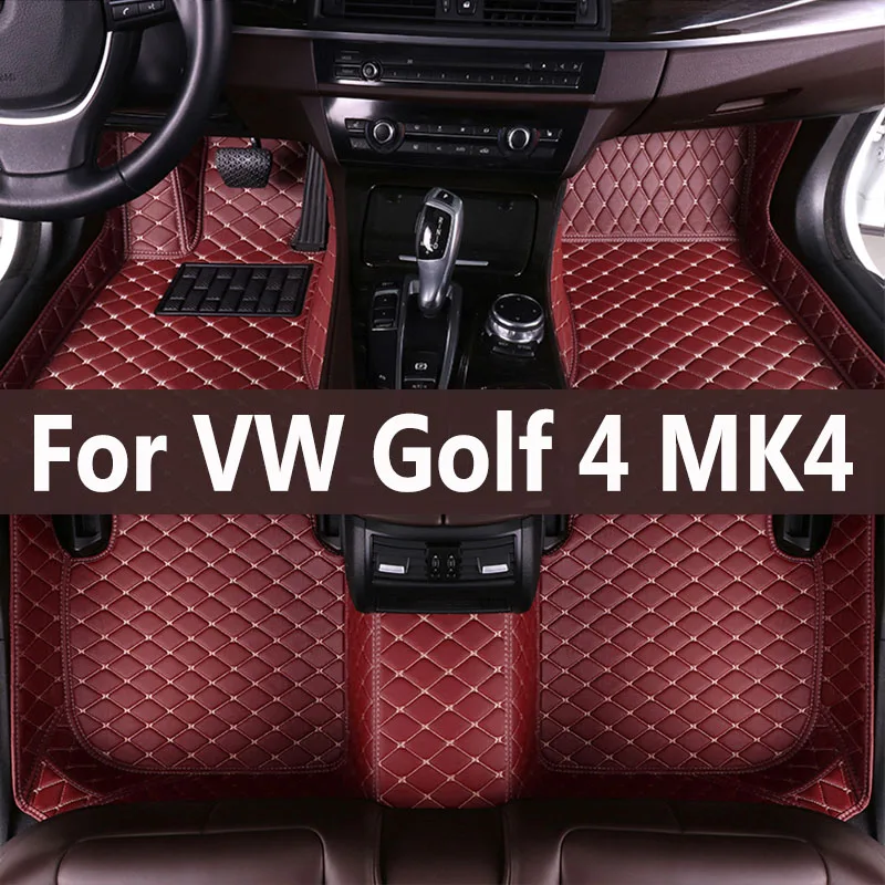 Podlahové podlahy pre VW Golf 4 MK4 1998 ~ 2003 Dropshipping Center Automatické interiérové ​​doplnky Koberce Koberce na nohy