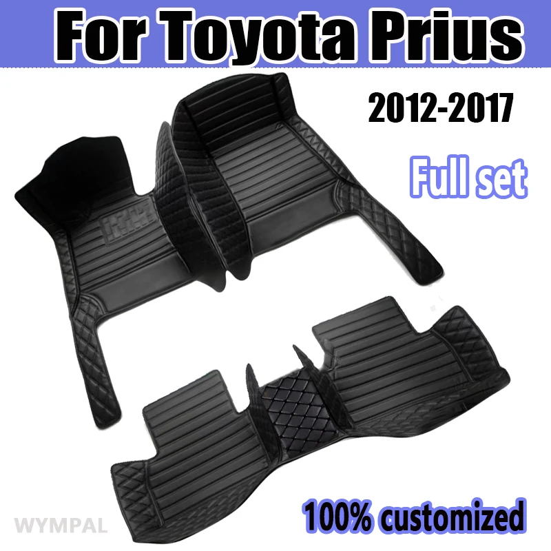 Podlahové rohože pre autá pre Toyota Prius 2012 2013 2014 2015 2016 2017 Custom Auto Foot Pads