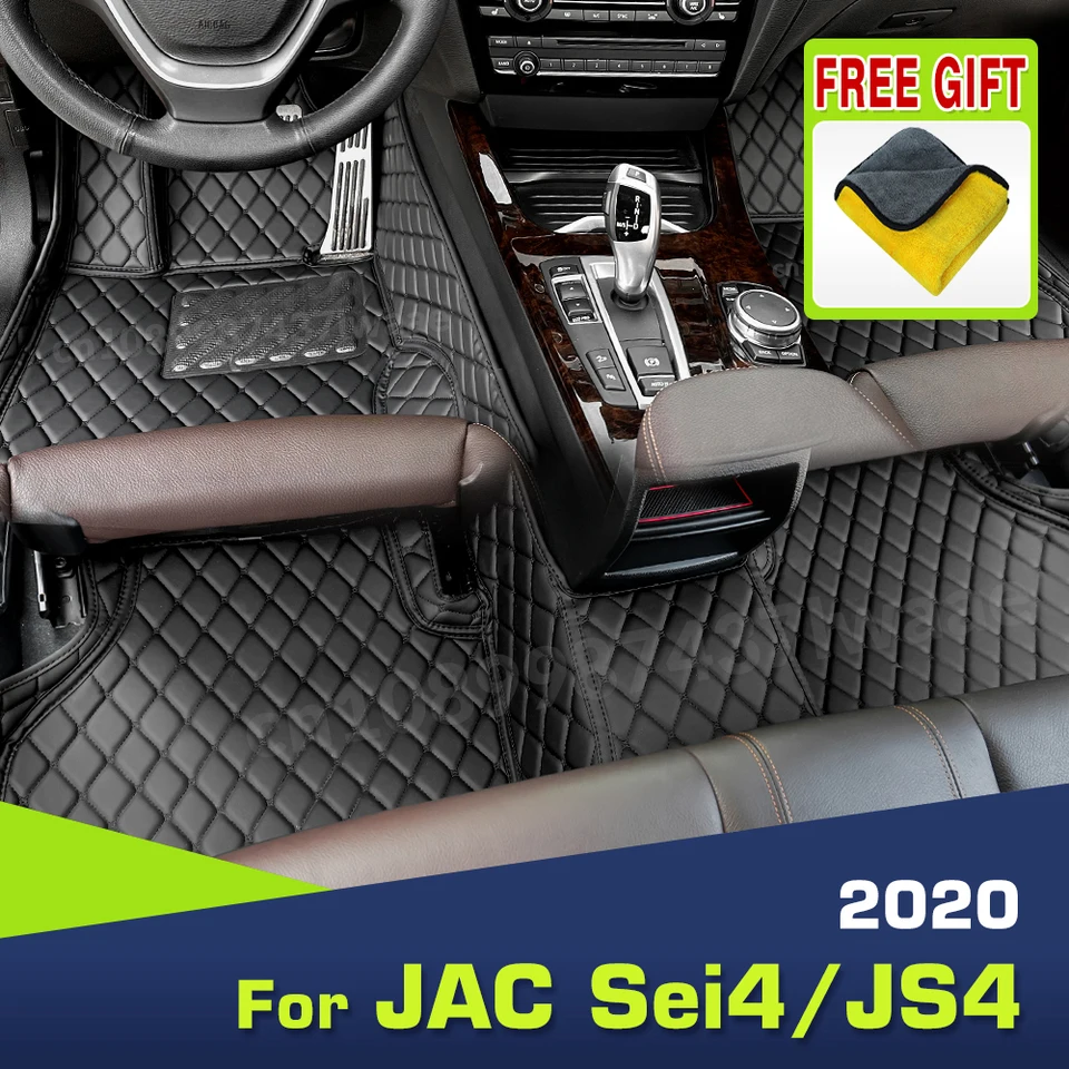 Podlahové rohože pre Jac SEI4 /JS4 2020 Custom Automatické podložky automobilového krytu koberce na krytie Vnútorné doplnky