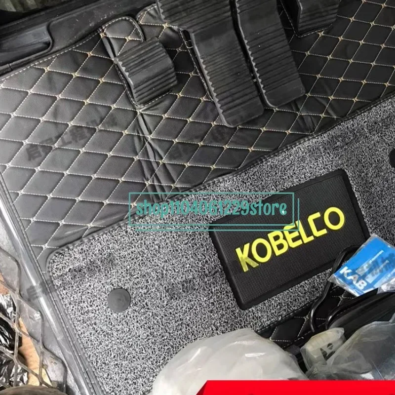 Podlahové rohože pre Kobelco SK75 200 210 250 260 350 360-8 Super 8-10-6-6E 60SR 135R CAB STROJE FOOTREST FOORING GLUE GLUE Excavator