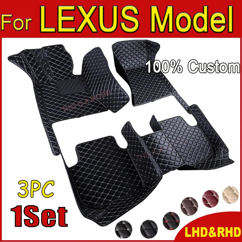 Podlahové rohože pre lexus gs ⅲ GS300 GS250 GS350 GS200T GS450H GX LS LS430 LS460 LS460L LS350 Vlastné príslušenstvo automobilu