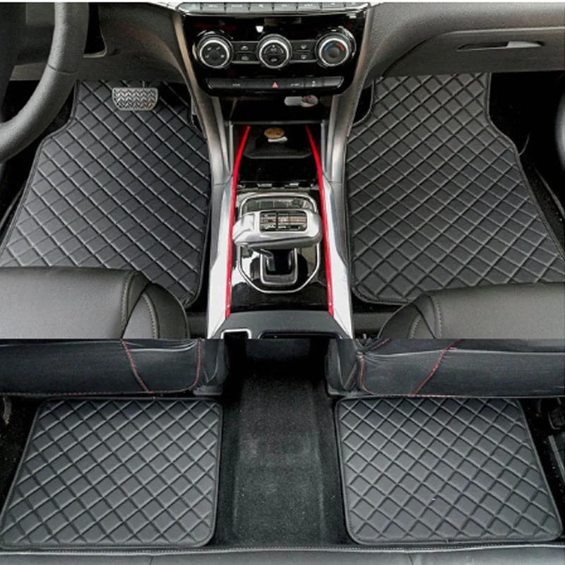 Podlahové rohože pre podlahy pre Skot Octavia A5 A7 Tour Fabia 2 Kodiaq Rapid Spaceback Superb 3 Yeti Universal Leather Auto doplnky