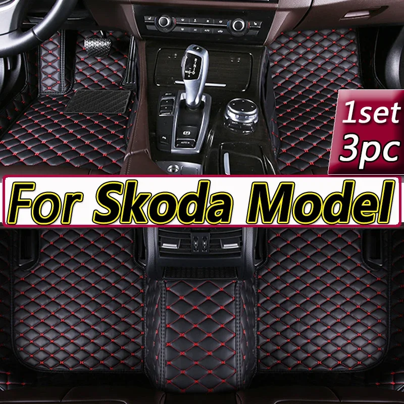 Podlahové rohože pre Skoty Octavia Superb Fabia Kodiaq Karoq Rapid Enyaq Auto Interior Accessories 2022 2023