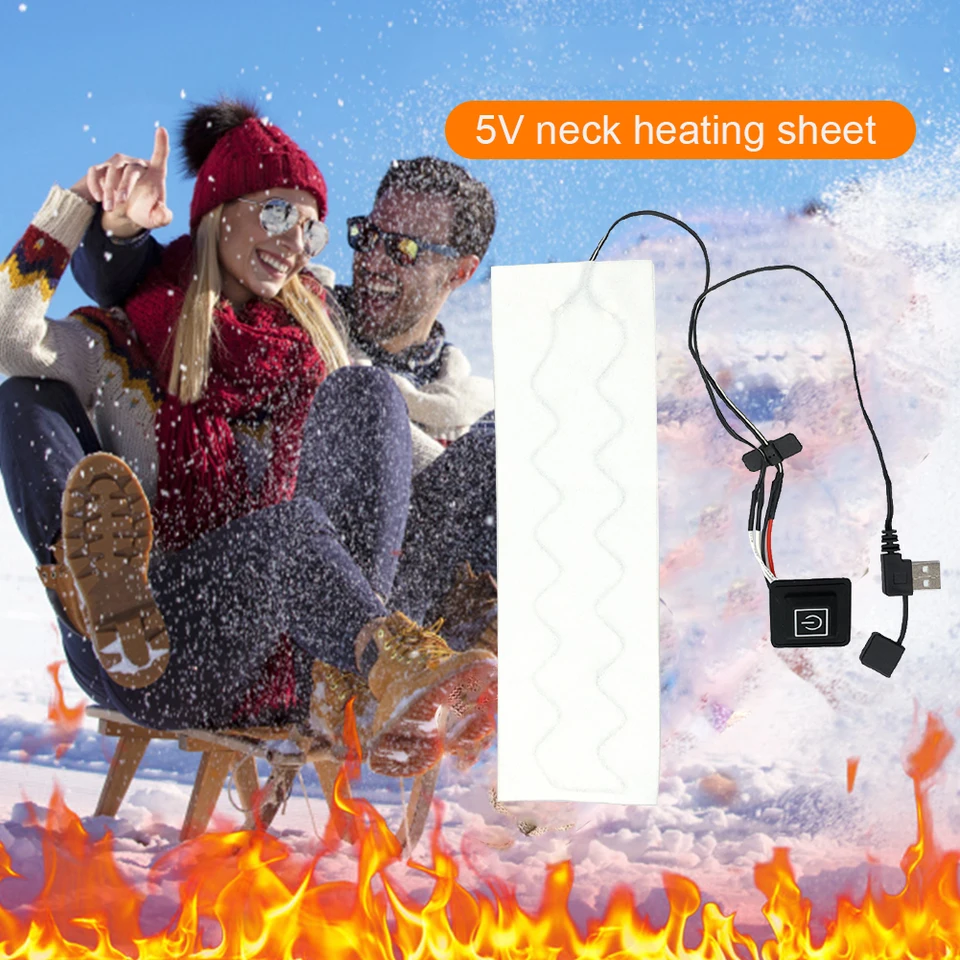 Podložky ohrievača plášťa USB Elektrická vyhrievaná podložka nepremokavá 3 úrovne vonkajšie zimné vykurovacie vankúšiky pre DIY vyhrievané oblečenie
