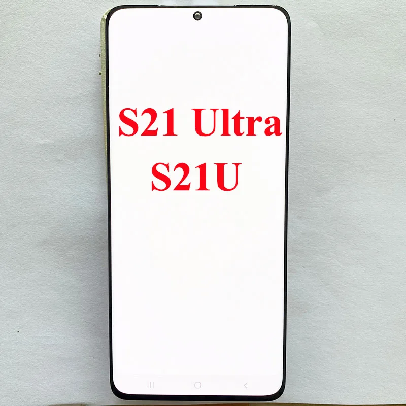 Podpora Dynamic AMOLED 120 Hz G998B LCD pre Samsung S21 Ultra LCD displej dotykovej obrazovky s rámom pre S21 Ultra G998F G998U LCD