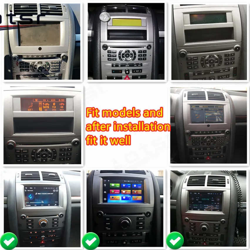 Podpora JBL Android 11.0 6G+128 GB Multimediálny DVD Player pre Peugeot 407 2004-2012 GPS Navigation Auto Radio Radio Stereo Head Unit