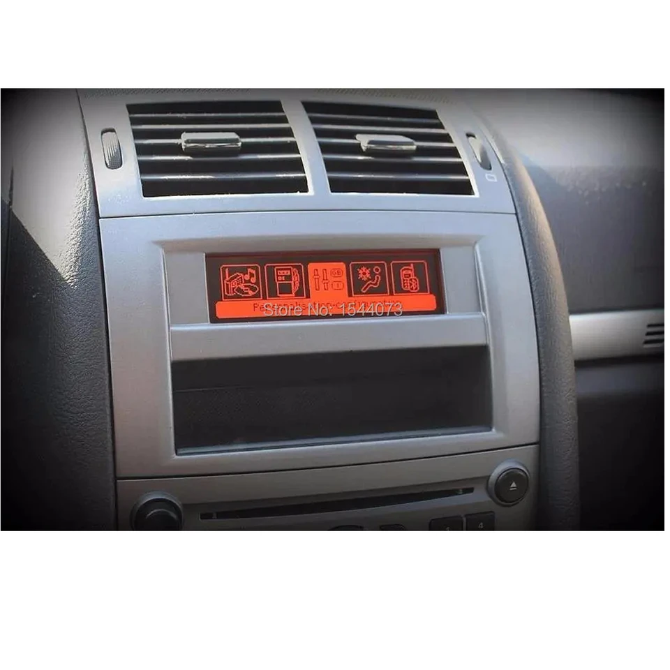 Podpora obrazovky USB + Dual-Zone Air Bluetooth Display Monitor Red 12 Pin pre Peugeot 307 407 408 Citroen C4 C5
