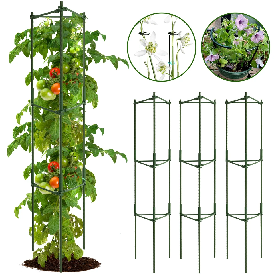 Podporná klietka 120 cm plastový stĺpkový vinič stojan na rastlinu kvetinové paradajky Podpreeň Pile záhradná vinohradná vinič Ráme