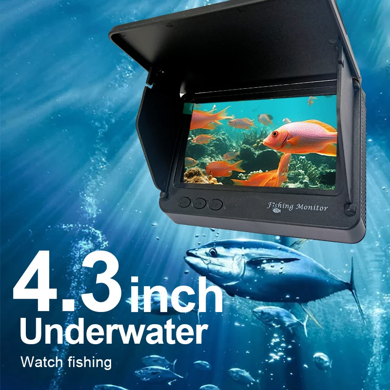 Podvodná rybárska kamera s LCD Monitor HD prenosný fotoaparát na vyhľadávanie rýb s vodotesným LED vodotesným káblom IP68 30 m kábla pre ľadové jazero