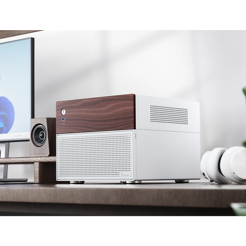 Podvozok Jonsbo N4 6 * 3,5 HHD+2 * 2,5 SSD Multi-Drive Controls Compatibilný M-ATX Základné dosky NAS Server Case