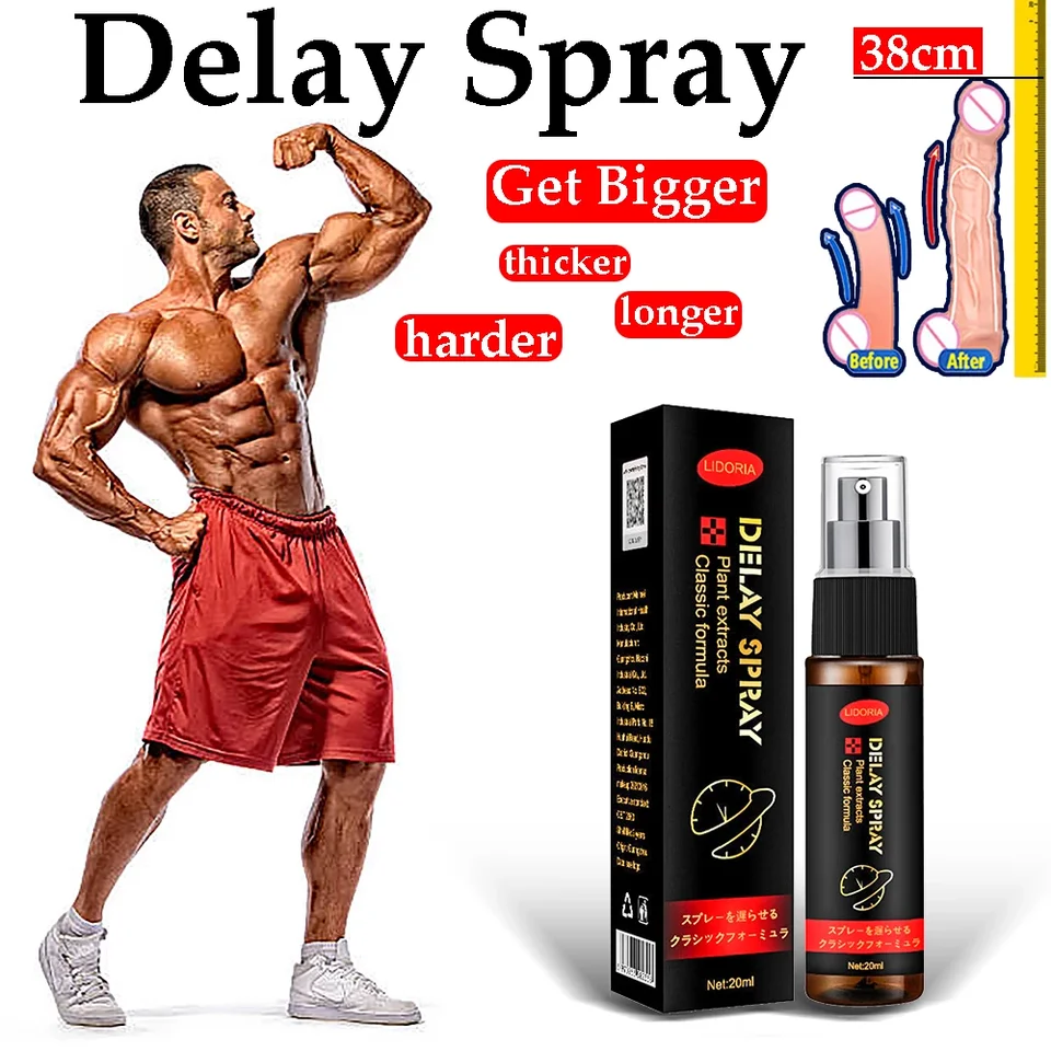 Pohlavné oneskorenie Spray Sex pre mužov 20 ml mužského vonkajšieho použitia proti predčasnej ejakulácii trvajúce dlhé 60 minút Penis zväčšenie piluliek